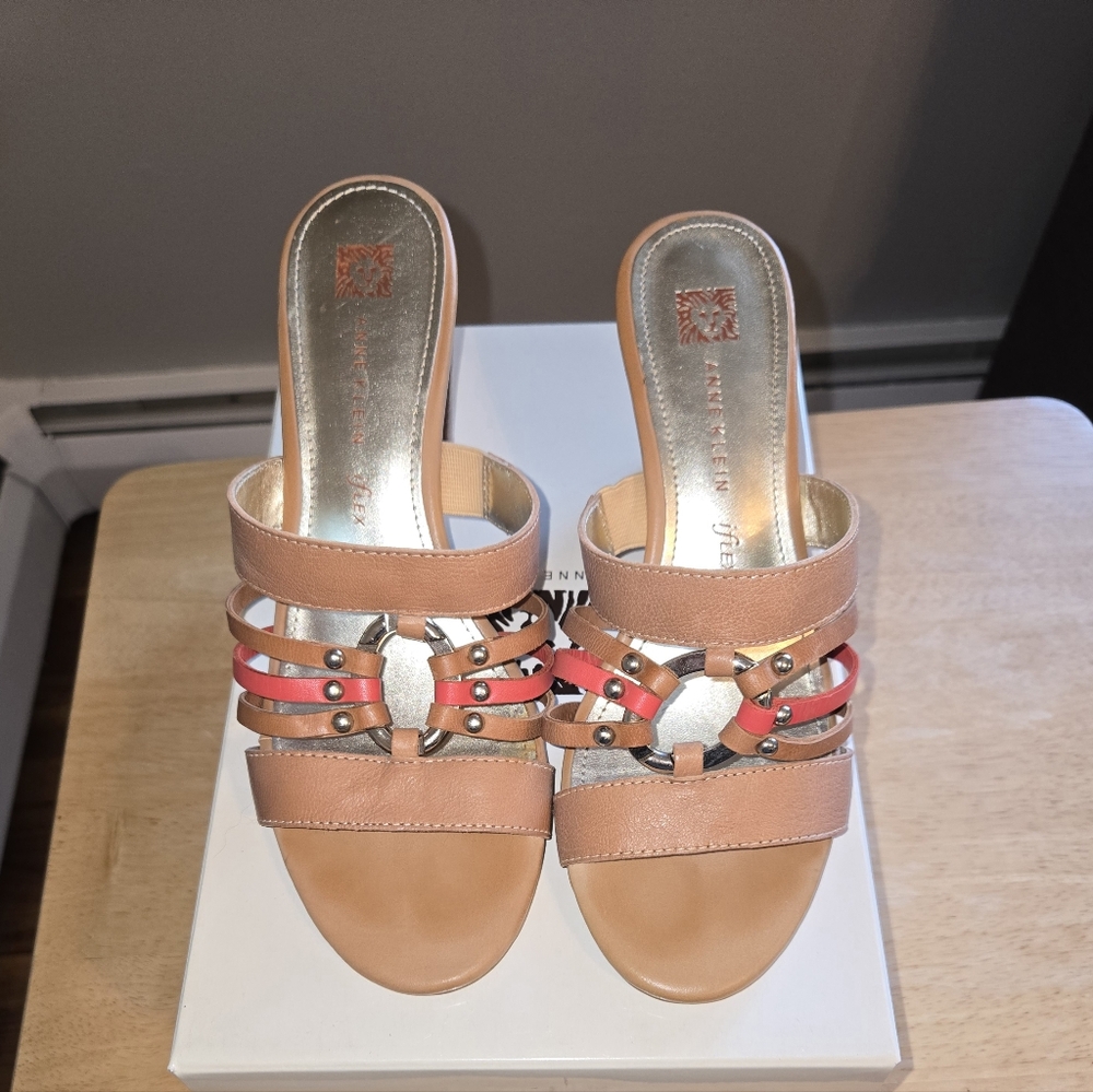 Anne Klein - Akorian Natural Muke Slip-on Sandals